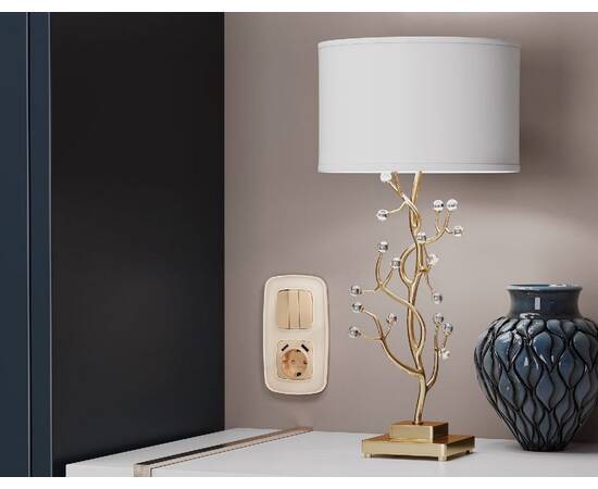 Лицевая панель для выключателя трехклавишного Ambrella Volt Omega OP6050, изображение 2