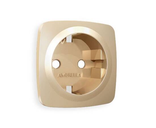 Лицевая панель для розетки с/з Ambrella Volt Omega OP6060