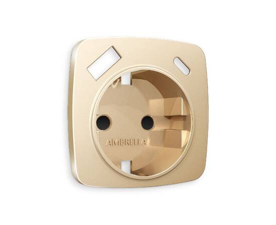 Лицевая панель для розетки с/з со шторками 2USB A+C Ambrella Volt Omega OP6100