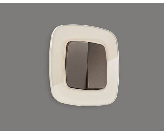 Лицевая панель для выключателя двухклавишного Ambrella Volt Omega OP6330, изображение 2
