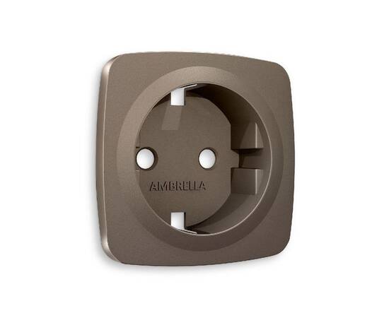 Лицевая панель для розетки с/з Ambrella Volt Omega OP6360
