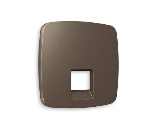 Лицевая панель для компьютерной/телефонной розетки RJ-45/RJ-11 Ambrella Volt Omega OP6420