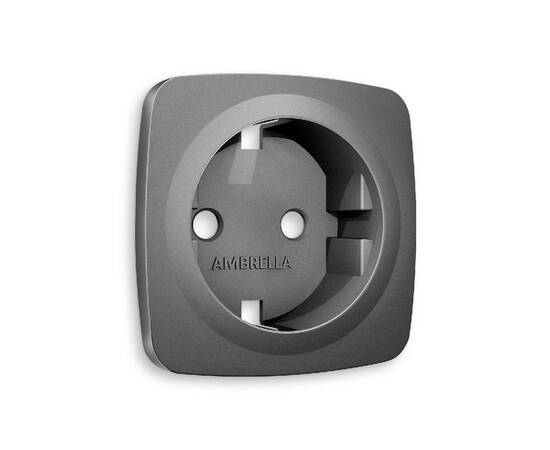 Лицевая панель для розетки с/з Ambrella Volt Omega OP6560