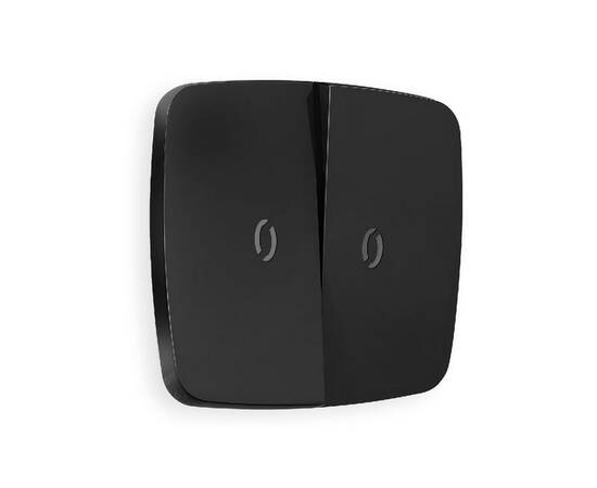 Лицевая панель для выключателя двухклавишного с подсветкой Ambrella Volt Omega OP8040