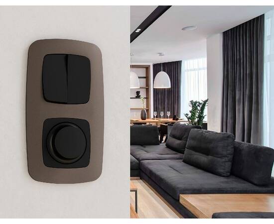 Лицевая панель для светорегулятора универсального Ambrella Volt Omega OP8055, изображение 2