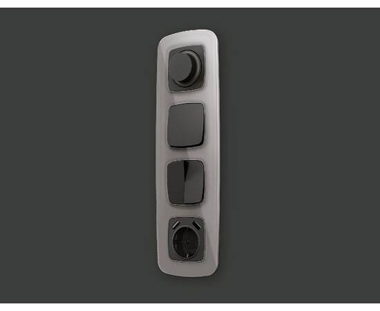 Лицевая панель для выключателя двухклавишного Ambrella Volt Omega OP9030, изображение 2