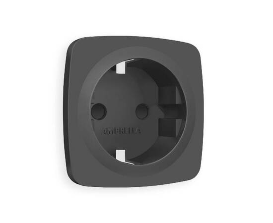 Лицевая панель для розетки с/з со шторками Ambrella Volt Omega OP9070