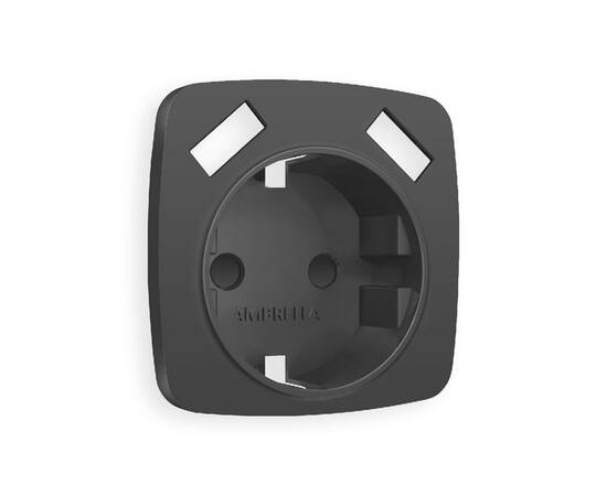 Лицевая панель для розетки с/з со шторками 2USB A+A Ambrella Volt Omega OP9090