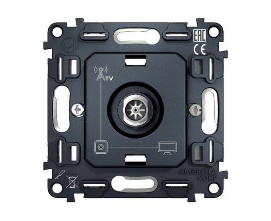 Механизм TV розетки оконечной 50-870 MHz 1dB Ambrella Volt Quant VM202