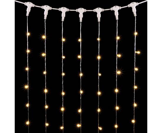 Гирлянда Занавес с Колпачком Laitcom (LTC) 600 LED PCL602CAP-10-2WW