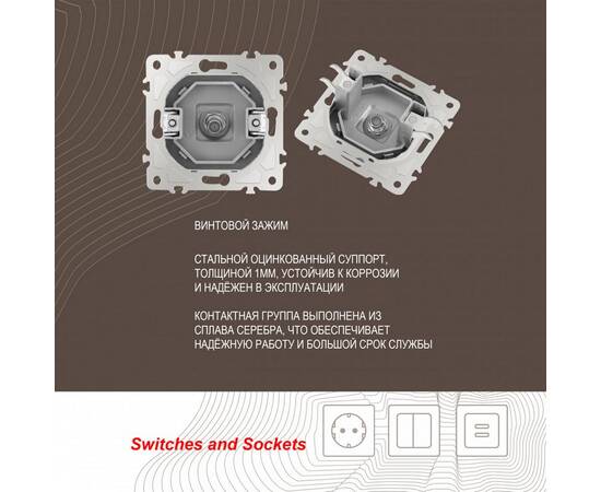 Розетка SAT TV Arte Milano 206.42-1.silver, изображение 2