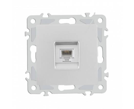 Розетка телефонная RJ11 Arte Milano 206.51-1.silver, изображение 4