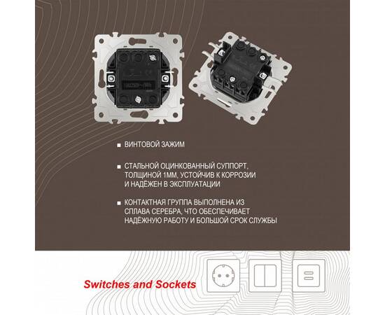 Кнопка дверного звонка Arte Milano 206.36-1.shampan, изображение 2