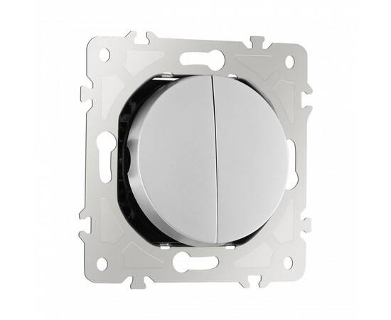 Выключатель двухклавишный Arte Milano 202.30-2.silver, изображение 7