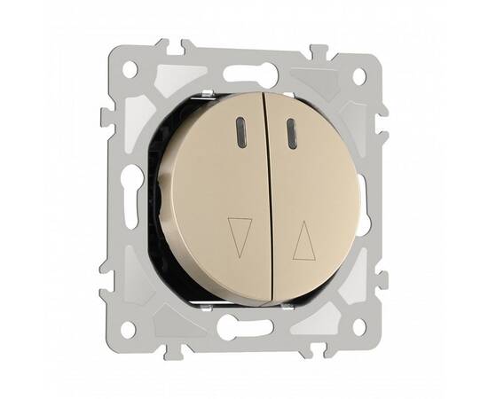 Выключатель жалюзи с подсветкой Arte Milano 202.39-2.shampan, изображение 7