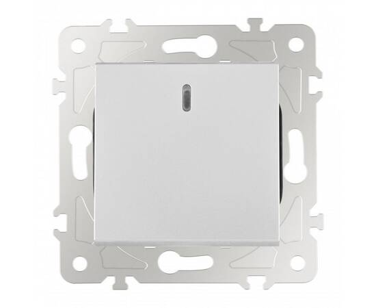 Выключатель одноклавишный проходной Arte Milano 203.33-1.silver, изображение 6