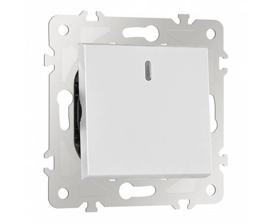 Переключатель одноклавишный перекрестный с подсветкой Arte Milano 203.35-1.silver, изображение 6