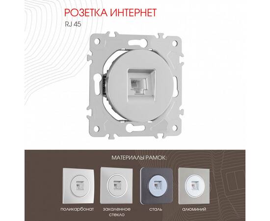 Розетка RJ45 Arte Milano 202.45-1.silver