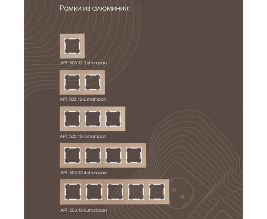 Розетка телефонная RJ11 + компьютерная RJ45 Arte Milano 203.44-1.shampan, изображение 5