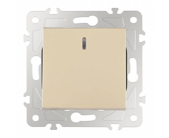 Выключатель одноклавишный проходной Arte Milano 203.33-1.shampan, изображение 6