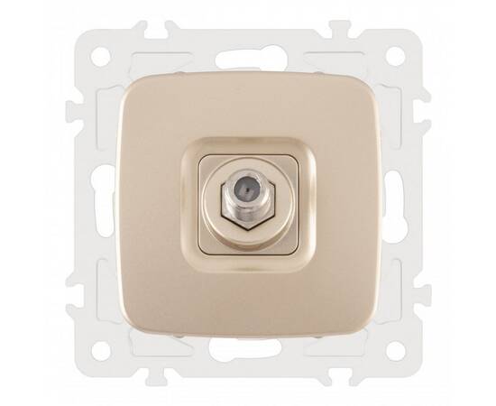 Розетка спутниковая SAT TV Arte Milano 205.42-1.shampan, изображение 4