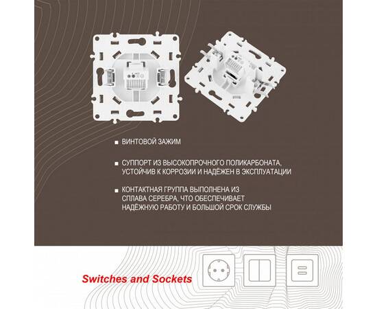 Розетка телефонная RJ11 Arte Milano 217.51-1.silver, изображение 2