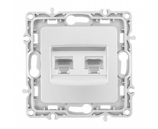 Розетка RJ45 Arte Milano 217.45-2.silver, изображение 4