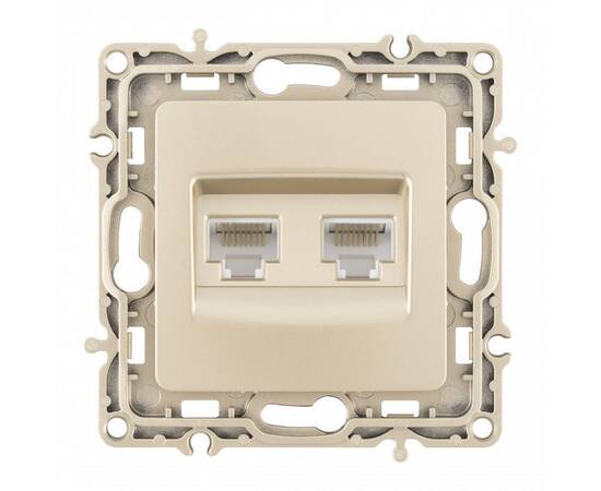 Розетка RJ45 Arte Milano 217.45-2.shampan, изображение 4