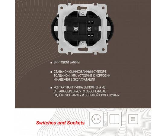 Розетка двойная с заземлением Arte Milano 202.40-2.shampan, изображение 2
