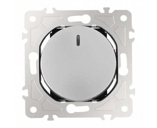 Выключатель одноклавишный с подсветкой Arte Milano 202.31-1.silver, изображение 7