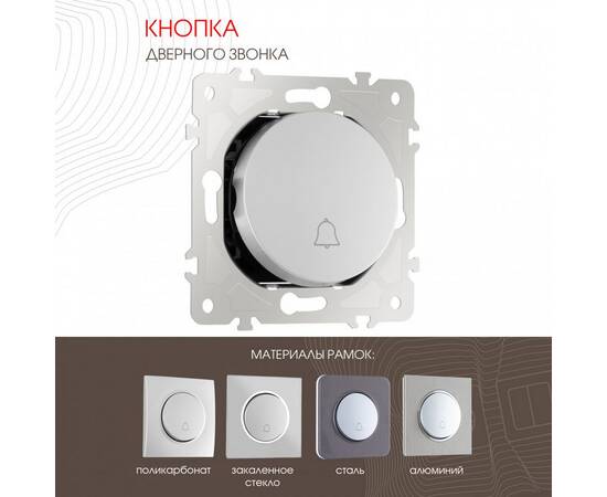 Кнопка дверного звонка Arte Milano 202.36-1.silver