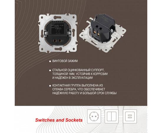 Розетка USB 2.1А+1А Arte Milano 202.46-1.silver, изображение 2