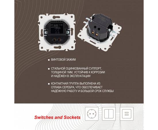 Розетка USB 2.1А+1А Arte Milano 205.46-1.silver, изображение 2