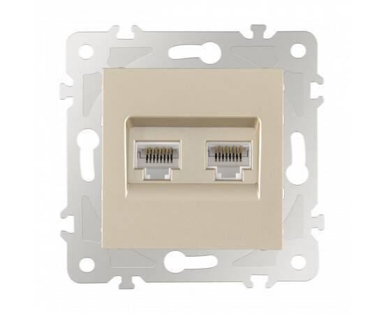 Розетка двойная RJ45 Arte Milano 203.45-2.shampan, изображение 6