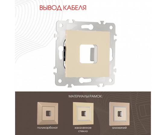 Вывод кабеля Arte Milano 203.49-1.shampan