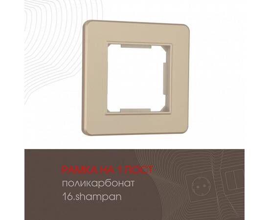 Рамка одноместная Arte Milano 502.16-1.shampan