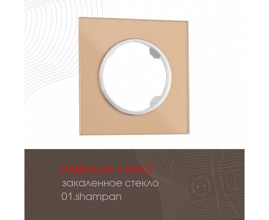 Рамка одноместная Arte Milano 502.01-1.shampan