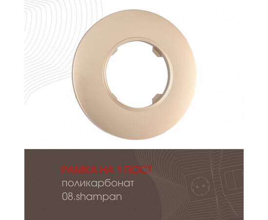 Рамка одноместная Arte Milano 502.08-1.shampan