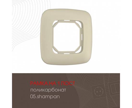Рамка одноместная Arte Milano 505.05-1.shampan