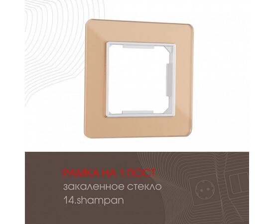 Рамка одноместная Arte Milano 503.14-1.shampan