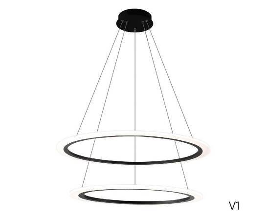 Подвесная люстра Crystal Lux MANZANA SP53W LED BLACK, изображение 2