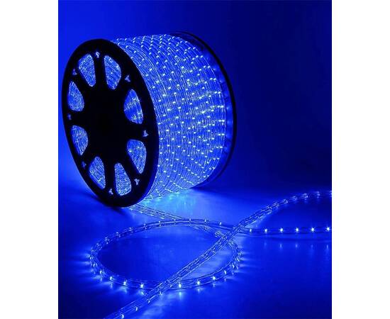 Светодиодный дюралайт Laitcom (LTC) 220В 36 LED/м 2,4 Вт/м Синий 100м IP65 F3-H1-220V-B