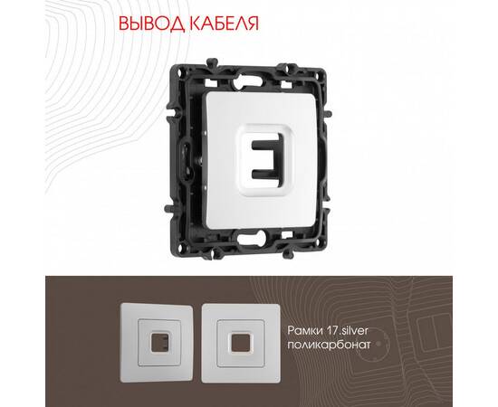 Вывод кабеля Arte Milano 217.49-1.silver