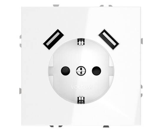 Розетка с USB, А+А Voltum S70 VLS040401