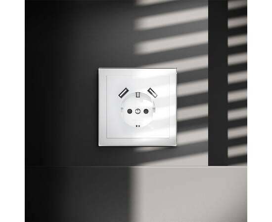 Розетка с USB, А+А Voltum S70 VLS040401, изображение 2