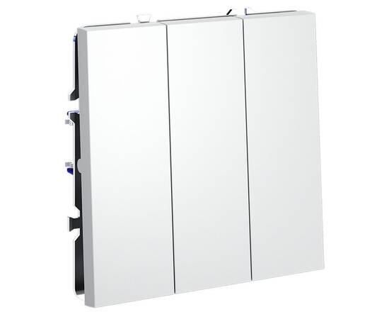 Выключатель трехклавишный Voltum S70 VLS030102, изображение 4