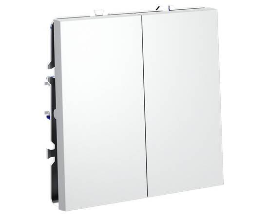 Выключатель с самовозвратом двухклавишный Voltum S70 VLS020602, изображение 4