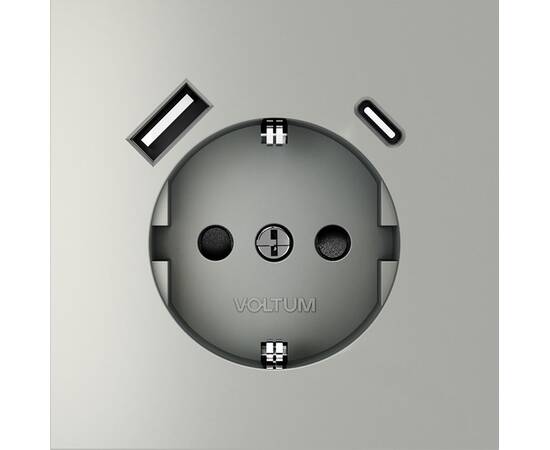 Розетка с USB, A+C Voltum S70 VLS040505, изображение 3