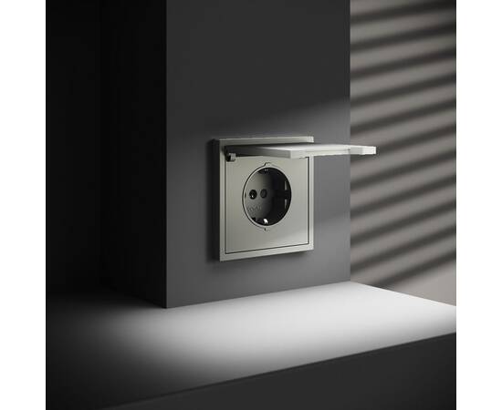 Розетка с защитными шторками и крышкой Voltum S70 VLS040305, изображение 6