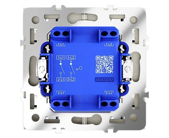 Выключатель двухклавишный Voltum S70 VLS020105, изображение 5